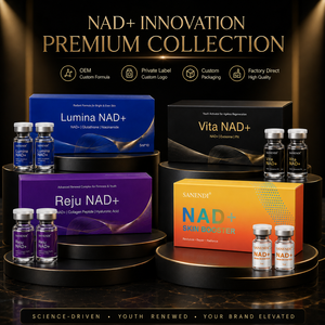 Ampoule NAD+ Skin Booster 5ml*10, sérum anti-âge pour le visage avec acide hyaluronique et glutathion pour un éclat de jeunesse - Product Image 1