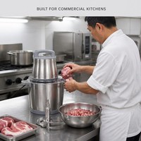 Hachoir à viande électrique haute puissance 1500W, hachoir à aliments, trancheuse à légumes, machine de cuisine multifonction, bol en acier inoxydable de 10L
