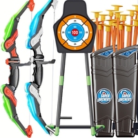 Ensemble de jouets de tir à l'arc en plastique personnalisé OEM ODM pour enfants, avec cible gonflable, flèches à ventouse et carquois pour l'extérieur