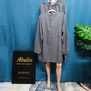 2023 inverno taglie forti da <span class=keywords><strong>uomo</strong></span> Casual Top tascabile e pantaloni due pezzi grigio <span class=keywords><strong>stile</strong></span> semplice <span class=keywords><strong>abbigliamento</strong></span> africano da <span class=keywords><strong>uomo</strong></span> Dashiki - Product Image 6