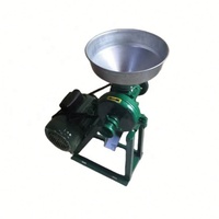 Moulin Commercial Domestique à Grains Secs et Humides pour Riz, Blé, Farine, Soja, Lait de Soja, Maïs, Moteur, Capacité 200 kg/h, Alimentation Animale