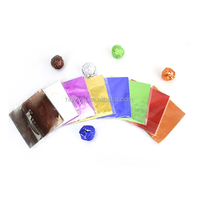 Prix le plus récent en gros multicolore emballage de chocolat feuille de papier aluminium pour oeuf au chocolat d'emballage d'emballage de bonbons
