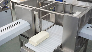 Pneumatic <b>Cheese</b> Slicer & Stripper Machine with Double-Cut <b>Wire</b> Blades Continuous <b>Cheese</b> Block Processor - Product Image 4