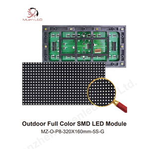 หน้าจอแสดงผลดิจิทัลกลางแจ้ง P8 จอแสดงผล LED ขนาด 320x160 มม. โมดูล LED SMD3535 - Product Image 2
