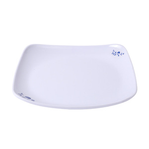 Wuhe Food Grade Melamine Square Plate 12cm For Hotel Party Buffet Use - Product Image 2