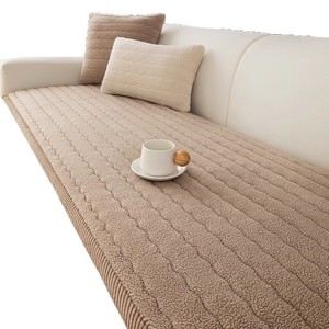 <b>Sofa</b> Cushion Rectangle Non Slip Stain Resistant Polyester Fiber Solid Color Seat Pad <b>For</b> <b>Sofa</b> <b>Cover</b> Protection - Product Image 5