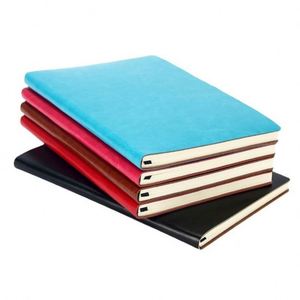 Factory Wholesale Stock Custom Loose-Leaf A5 Leather Diary Business Gift Office <b>Journal</b> Notebook with Logo Stamp Printing - Product Image 2
