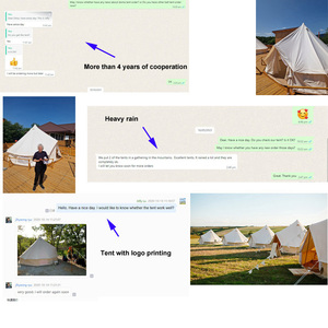 2025 nouveau luxe 3M 4M 5M 5 personnes hiver chaud mongol toile extérieur Glamping Camping yourte <span class=keywords><strong>maison</strong></span> cloche tente à <span class=keywords><strong>vendre</strong></span> - Product Image 6