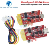 Papan Amplifier Audio Digital DC 3.7V 5V 5W Dua Lapis DIY Modul Musik Speaker 5.0 Tipe-C/Micro USB