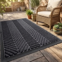 Tapis d'entrée personnalisé avec logo, tapis de sol commercial écologique et élégant pour l'extérieur, imprimé sur mesure