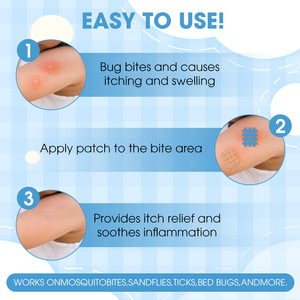Mückenstich-Juckreiz-Linderungspflaster Familienfreundliche Beruhigungspflaster für Insektenstiche zur Linderung von Juckreiz - Product Image 2