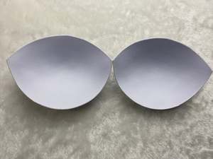 スポンジフォームカップクイックドライ白ヌード縫いブラカップ取り外し可能ブラジャーパッドビキニ用 - Product Image 5