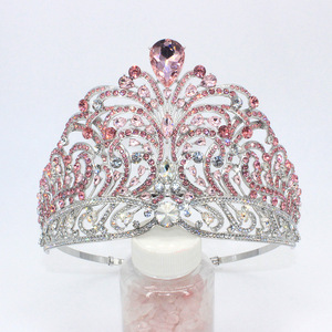 Couronne de mariée en alliage, style <span class=keywords><strong>Miss</strong></span> Monde, pour défilé, mariage, bal de promo et anniversaire, pour mariée et reine, style européen-américain - Product Image 1