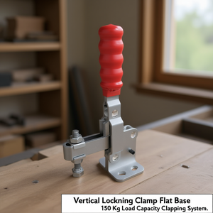 Ttake Vertical Locking <b>Clamp</b> Flat Base 150 Kg Load Capacity Clamping System - Product Image 3