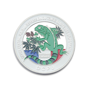 Moneda Conmemorativa Personalizada de Dinosaurio, <span class=keywords><strong>Panda</strong></span> o Animal, Chapada en Oro o Plata - Product Image 5
