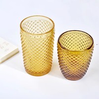 Verres à vin rouge en cristal de couleur ambre vintage classique, décoratifs pour mariage, gobelets à champagne, verres à vin en cristal