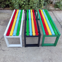 Bancs en métal modernes et durables pour l'extérieur - Banc de patio pour parcs publics, gymnases, centres commerciaux, hôpitaux et écoles