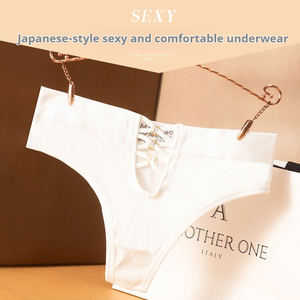 Pantaloni <span class=keywords><strong>perizoma</strong></span> bassi da donna senza cuciture di alta qualità modello solido <span class=keywords><strong>con</strong></span> elevata elasticità e Design aderente - Product Image 2