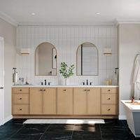 Meuble de salle de bain shaker Vermonhouzz, vente en gros d'usine, finitions personnalisées, meuble-lavabo durable et résistant à l'eau