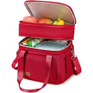 Free sample <b>Lunch</b> <b>Box</b> <b>for</b> Men 17L Insulated Cooler <b>Lunch</b> Bag <b>Women</b> Expandable Double Deck <b>Lunch</b> Cooler Bag Suit - Product Image 1