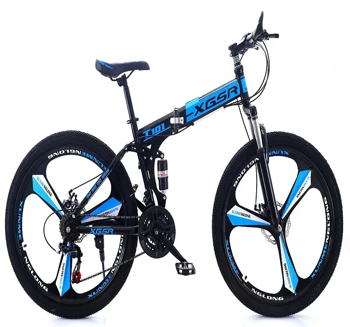 Factory sell 26 inch 21 speed Folding Mountain Bike Bicycle 26" Variable Speed 27.5 inch three blade 21 speed mountain bike 29"