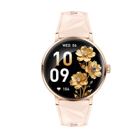 Montre connectée AK107 la plus récente 2026, écran AMOLED 1,19 pouces, appels Bluetooth, IPX8, fréquence cardiaque, SpO2, multisports, calories, sommeil, IA, silicone – Direct Usine
