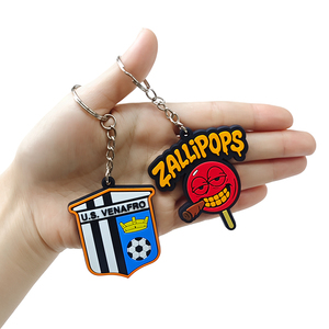 عينات مجانية من سلاسل المفاتيح المطاطية المخصصة من البي في سي مع شعار، سلاسل مفاتيح ثنائية/ثلاثية الأبعاد - Product Image 1