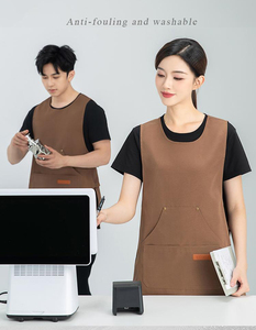 Waiter Tạp dề mandiles Para đầu bếp biểu tượng tùy chỉnh polyester không thấm nước vest tạp dề - Product Image 5