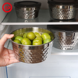 Fiambrera de forma redonda de acero inoxidable 304 a prueba de fugas, caja Bento, contenedor hermético de almacenamiento de alimentos con tapa de PP, caja para exteriores - Product Image 5