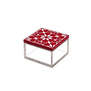 NoorOak Signature Candy Box Artisan Wooden MOP Inlay <b>Acrylic</b> Sweet Holder for Ramadan 2027 Iftar, Gifting & Elegant Home Styling - Product Image 1