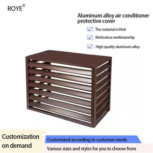 Grille de ventilation extérieure en alliage d'aluminium pour climatiseur, protection contre la pluie, grille à lamelles carrée, garde-corps en <span class=keywords><strong>tube</strong></span> <span class=keywords><strong>carré</strong></span> - Product Image 4