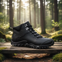 Vente directe d'usine de bottes de travail pour hommes. Chaussures de camping imperméables et résistantes à l'usure, tendance jeunesse printemps, à lacets
