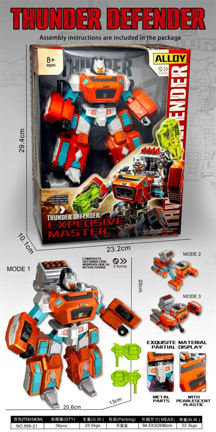 2026 Cheap 6 in 1 Custom Deformation Robot Car Transformation Car