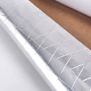 Barrière <span class=keywords><strong>vapeur</strong></span> écologique imperméable en feuille <span class=keywords><strong>de</strong></span> kraft laminée pour <span class=keywords><strong>laine</strong></span> <span class=keywords><strong>de</strong></span> <span class=keywords><strong>verre</strong></span> avec revêtement FSK - Product Image 2
