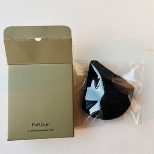 Kosmetik-Schminkschwamm Dreieckiger Puderquast Samt-Kosmetikquaste Private Label Beauty Make-up Blender Schwamm 1/2/6 Set - Product Image 3