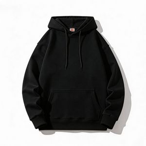 Sudadera con capucha de cuello redondo y manga larga de algodón puro de alta resistencia de 320 g con impresión de logotipo, sudadera personalizada para hombre y mujer de primavera y otoño - Product Image 1