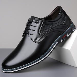 Chaussures en cuir pour hommes, fabriquées à la main, élégantes et tendance, souples, confortables et respirantes, chaussures décontractées. - Product Image 3