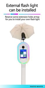 Cabina Fotografica Portatile Compatibile DSL per Guacamole e Patatine, Forma Ovale con Luce Flash per Feste ed Eventi a <span class=keywords><strong>Noleggio</strong></span> - Product Image 5