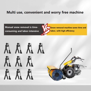 Small Snow Thrower Hand <b>Walk</b>-Behind Hydraulic Snowplow <b>Machine</b> Small Snow Thrower - Product Image 4