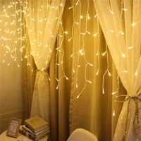 Wedding Party Christmas Holiday Curtain Garland Luces Cortinas De Navidad Led Christmas Decoration Curtains fairy String Lights