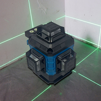 Niveau laser à faisceau vert 3D, rotatif et auto-nivelant, multi-usages, nivellement automatique, ligne transversale, avec luminosité réglable