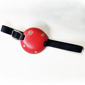 Cache-œil en cuir rouge pour correction de la vision monoculaire, blocage de la lumière, entraînement du strabisme, usage adulte - Product Image 2