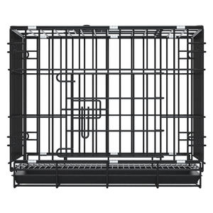 Caja para perros de alambre de Metal grueso de alta resistencia plegable grande individual con bandeja de drenaje - Product Image 3