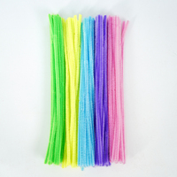 Tiges en chenille colorées, nettoyeurs de pipe pliables pour les loisirs créatifs des enfants, projets scolaires et activités artistiques