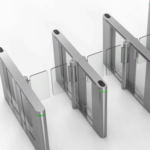 304 acier inoxydable automatique haute sécurité contrôle d'accès piétonnier balançoire barrière porte de vitesse tourniquet balançoire porte de barrière - Product Image 1