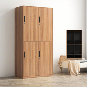 Armoire de chambre en métal à 2 portes, casier vertical en acier pour vêtements, casier en acier pour l'école ou le stade - Product Image 3