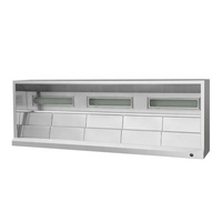 Hotte de cuisine professionnelle en acier inoxydable 304 robuste avec filtre à déflecteur et éclairage LED pour restaurant