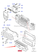 Pour Land Rover Range Rover Sport 2014-2017, déflecteur d'air central du radiateur avant LR043739