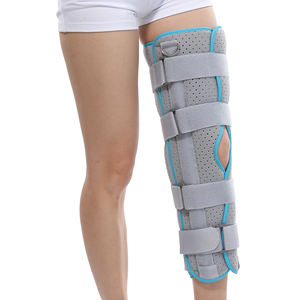 Supporto per le articolazioni del ginocchio regolabile, protezione ortopedica per regolare la protezione del ginocchio traspirante per la frattura della stecca degli arti inferiori - Product Image 1