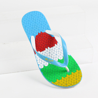 Tongs de plage personnalisées en PVC, légères, antidérapantes, avec soutien de la voûte plantaire, pour hommes et femmes, vente en gros